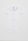 Sardon Babys Short Sleeve Bodysuit, White