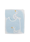 Sardon Baby Duck Towel and Bib Gift Set, Blue