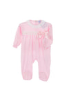 Sardon Baby Girls Frill Bow Gift Box Onesie, Pink