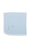 Sardon Baby Boys Stork Gift Box Blanket, Blue