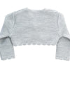 Sardon Baby Girls Knit Bolero Cardigan, Grey