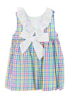 Sardon Baby Girls Gingham Dress, Multi