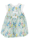 Sardon Baby Girls Frill Flower Dress, Green