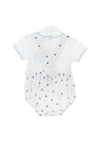 Sardon Boy Nautical Dungaree & T-Shirt Set, White