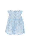 Sardon Girl Petal Print A-Line Dress, Blue
