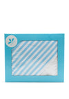 Sardon Baby Boys Stripe Bib and Towel Set, Blue