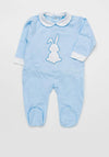 Sardon Baby Boys Bunny Bodysuit, Blue