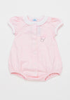 Sardon Baby Girls Baby Pin Romper Suit, Pink