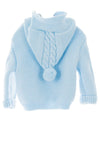Sardon Baby Knitted Jacket With Hood, Blue