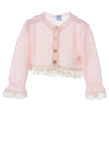 Sardon Baby Girls Knit Bolero Cardigan, Pink