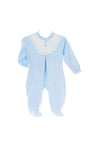 Sardon Baby Boy Button and Frill Detail Bodysuit, Blue