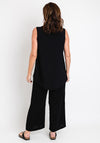 Ever Sassy Zipped Sleeveless Top, Black