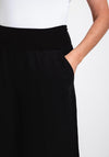 Ever Sassy Wide Leg Linen Trousers, Black