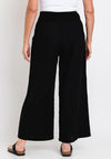 Ever Sassy Wide Leg Linen Trousers, Black