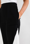 Ever Sassy Straight Panel Trousers, Black & White