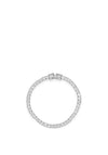 Absolute Pave Row Bracelet, Silver
