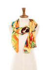 The Serafina Collection Satin Colour Wash Scarf, Yellow & Orange