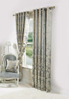 Scatterbox Sateen Lined Toledo Readymade Eyelet Curtains, Silver