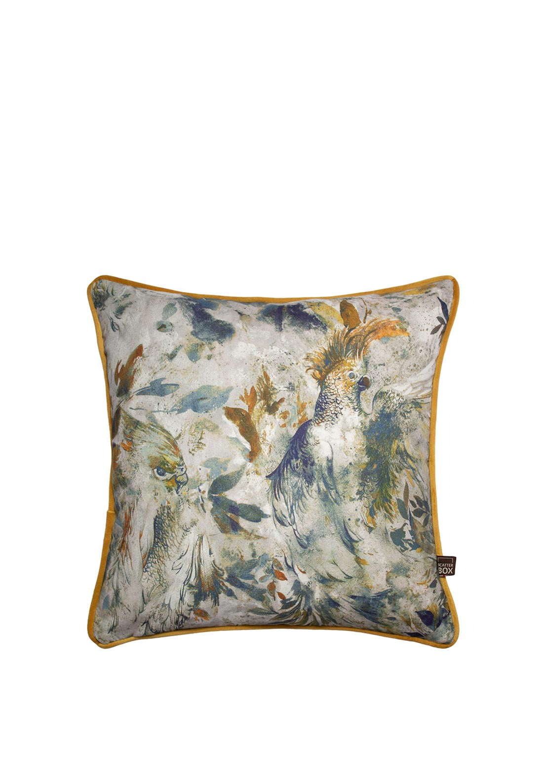 Scatterbox Seren Cushion, Blue & Ochre