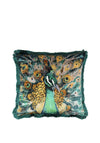 Scatterbox Quinn Velour 43x43cm Feather Cushion, Teal