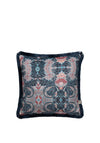 Scatter Box Fringed Athena Feather 43x43cm Cushion, Blue