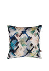 Scatter Box Axel Velour Cushion, Blue/Green