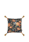 Scatter Box Baroque Floral Feather 45x45cm Cushion, Navy