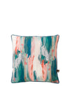 Scatterbox Luxurious Feather Filled Brindle Cushion, Teal/Blush