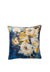 Scatterbox Luxurious Feather Filled Gigi Cushion, Navy/Yellow