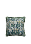 Scatter Box Fringed Noveau Feather Cushion, Green