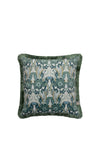 Scatter Box Fringed Noveau Feather Cushion, Green