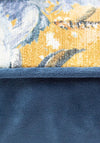 Scatterbox Sabai Blue & Gold Feather Cushion