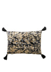 Scatterbox Sabine Feather Rectangle Cushion, Black & Gold