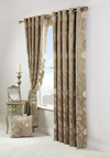 Scatterbox Sateen Lined Lorenzo Autique Readymade Eyelet Curtains 90x90 , Coffee