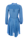 Second Female Mano Plisee Dress, Blue