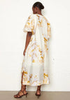 Second Female Angelica Puff Sleeve Maxi Dress, Cream Multi