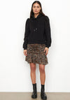 Second Female Erna Leopard Print Skirt, Burnt Olive