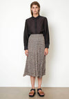 Second Female Frank Midi Skirt, Black Multi