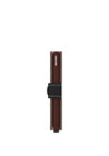 Secrid Mini Card Wallet, Saffiano Brown