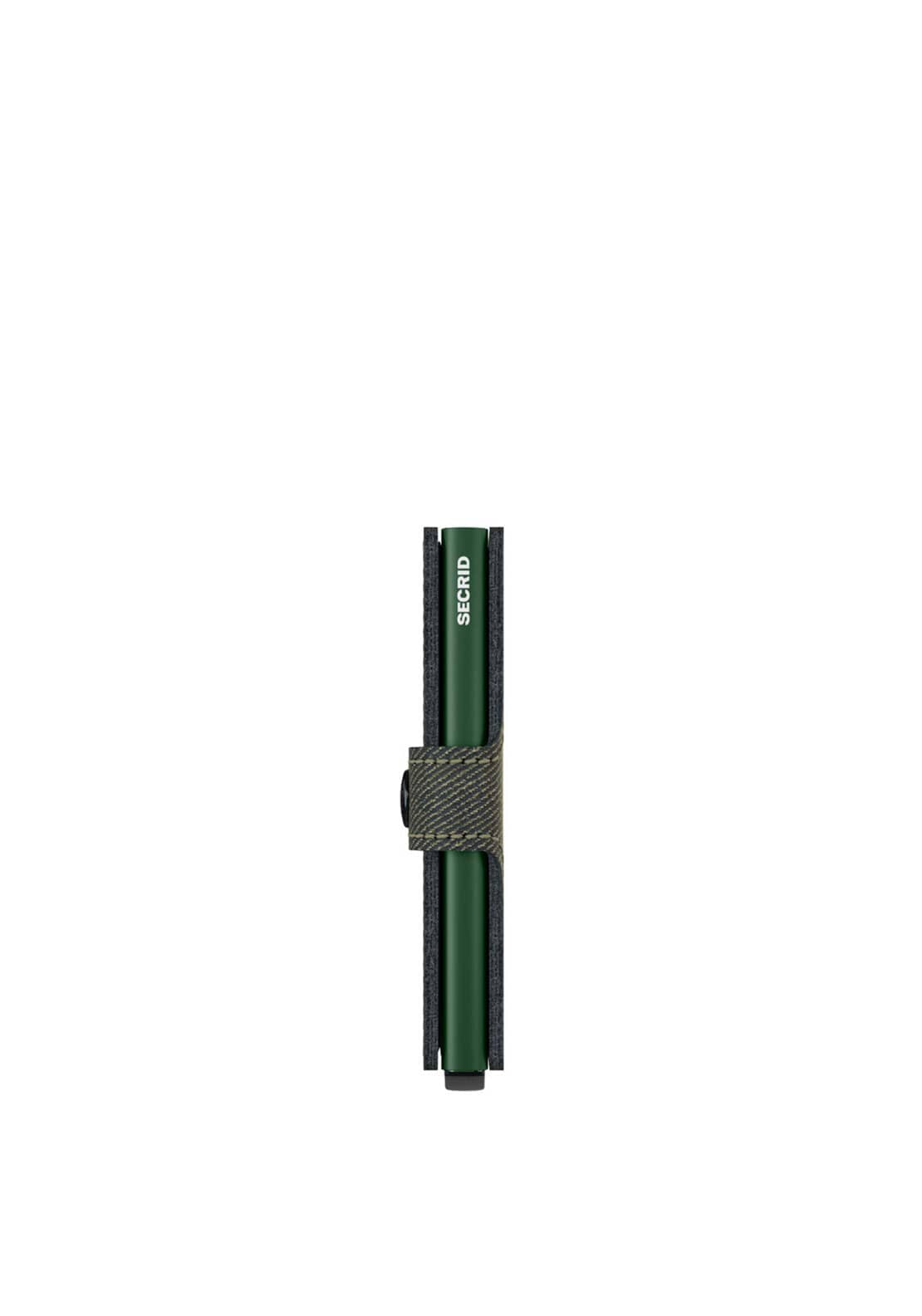 Secrid Leather Twill Look Mini Wallet, Twist Green
