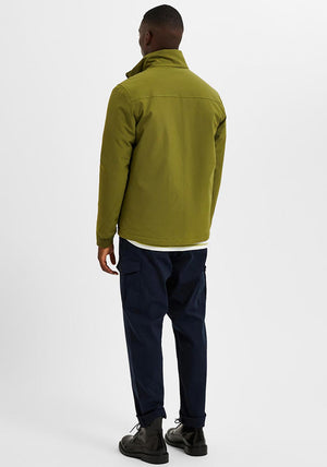 Selected Homme Atlanta Padded Jacket, Olive Branch