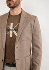 Selected Homme Gabe Blazer, Light Brown Melange