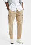 Selected Homme Wick 172 Slim Tapered Cargo Trousers, Chinchilla