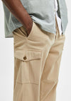 Selected Homme Wick 172 Slim Tapered Cargo Trousers, Chinchilla