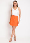 Selected Femme Mynella Mini Skirt, Orangeade