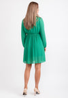 Seventy1 One Size Pleated Mini Dress, Emerald Green
