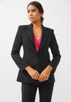 Setre Single Breasted Two Piece Trouser Suit, Black