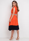 Setre Cotton Wrap Midi Dress, Orange