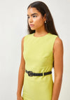 Setre Belted Midi Pencil Dress, Lime Green