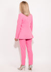 Setre Single Breasted Two Piece Trouser Suit, Pink